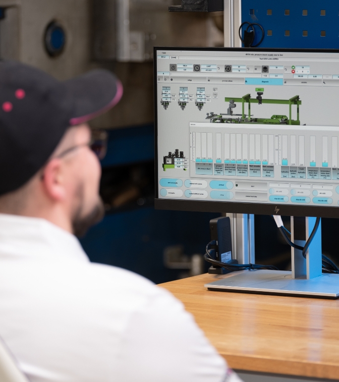 Computer user with cap